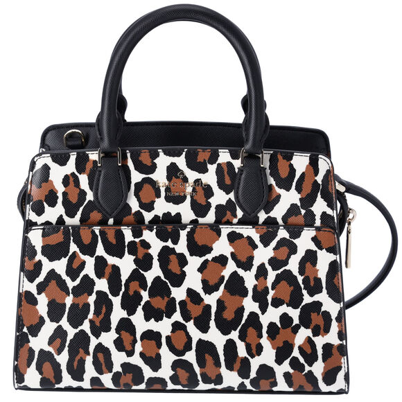 Kate Spade Madison Spotted Animal Leopard Printed Small Satchel KI363 - Picture 1 of 4